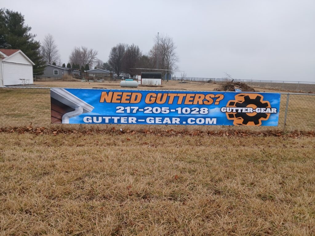 Gutter-Gear Banner on Fence