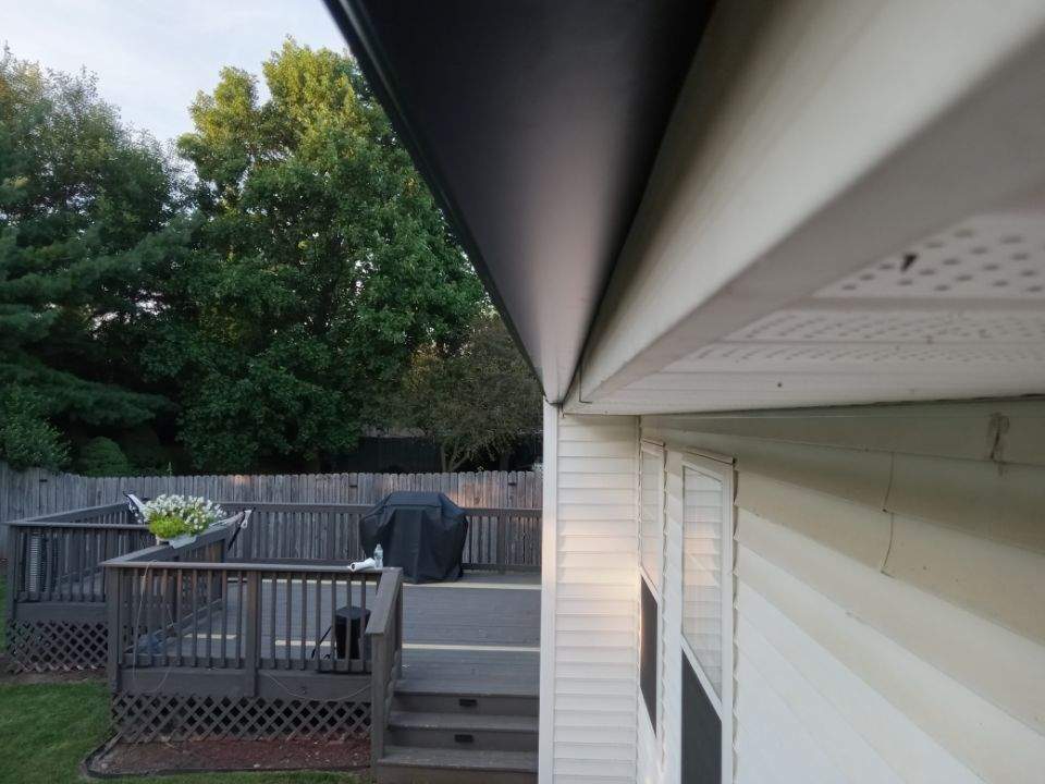 Black Gutters Champaign, IL by Gutter-Gear