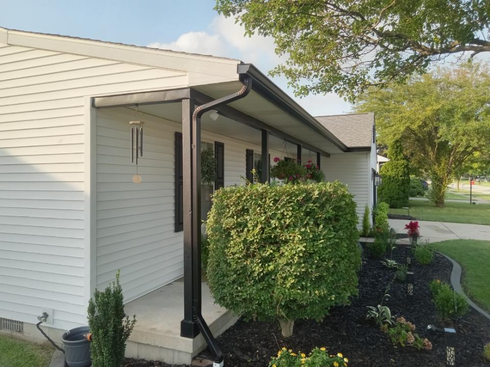 Black Gutters Champaign, IL by Gutter-Gear