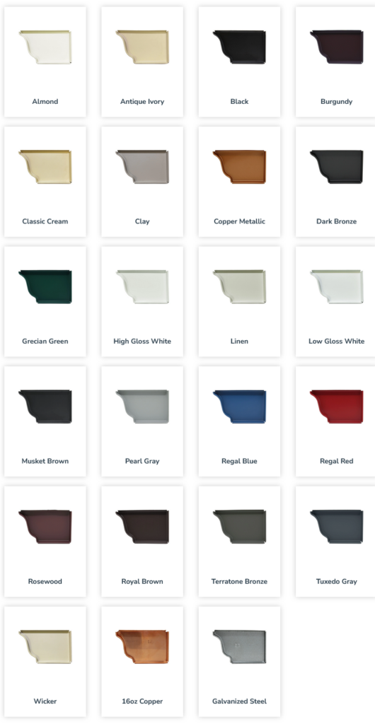 Gutter-Gear Color Chart Central Illinois